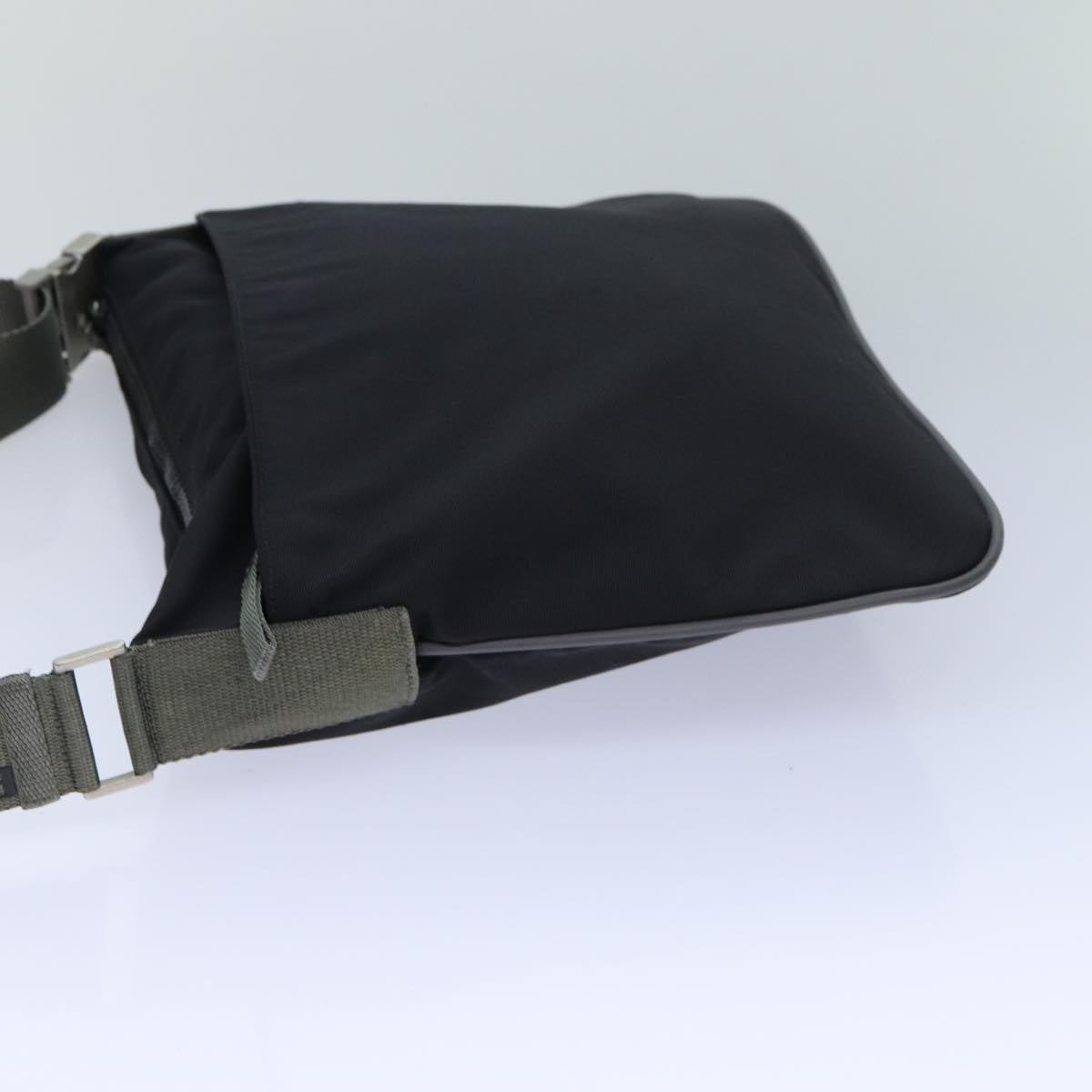 PRADA Shoulder Bag Nylon Black Auth