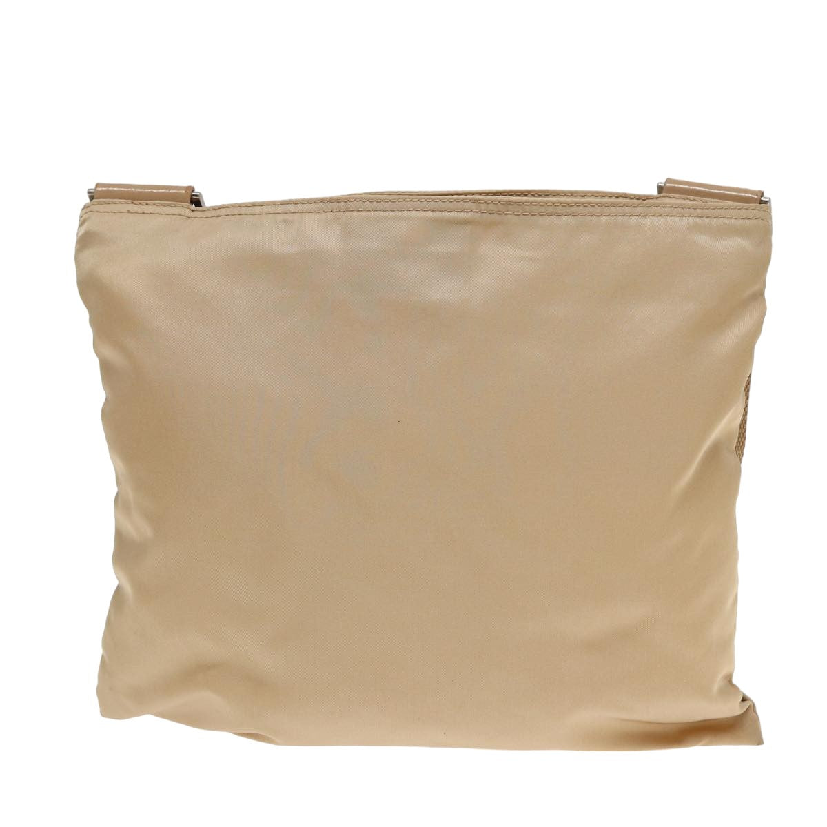 PRADA Shoulder Bag Nylon Beige Auth