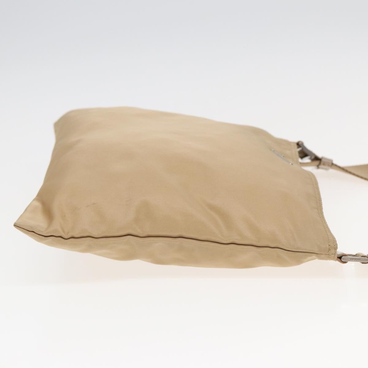 PRADA Shoulder Bag Nylon Beige Auth