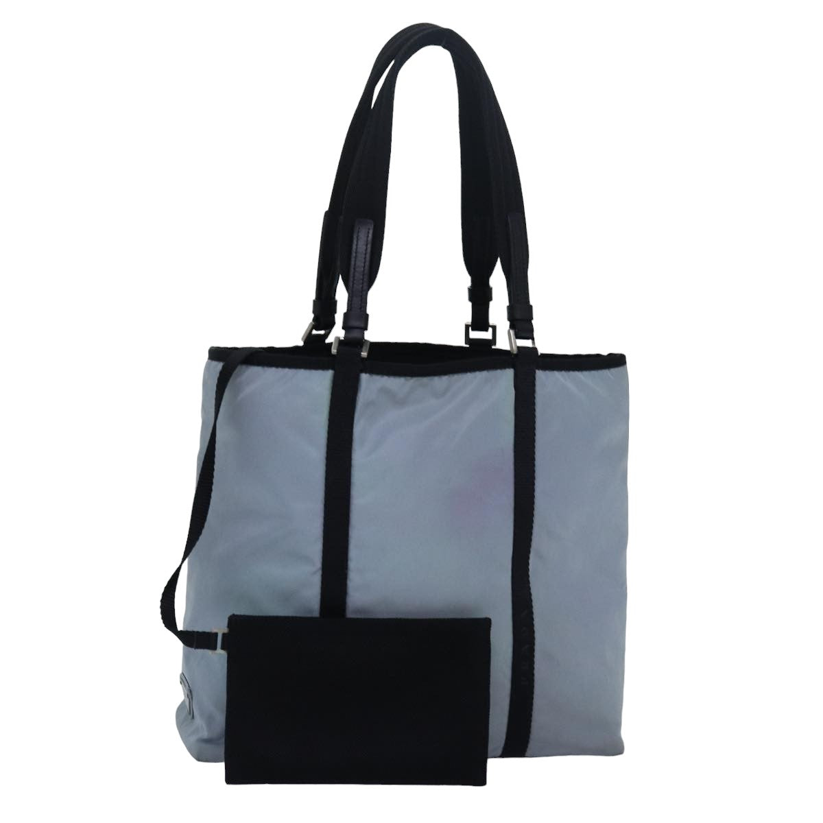PRADA Tote Bag Nylon Blue Auth