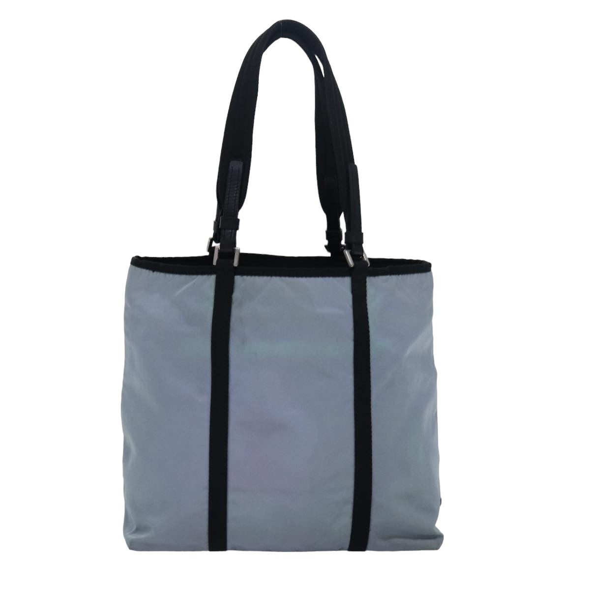 PRADA Tote Bag Nylon Blue Auth
