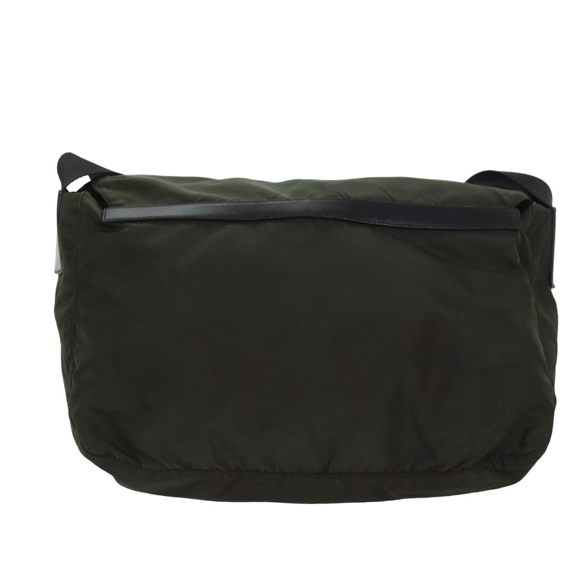 PRADA Shoulder Bag Nylon Khaki Auth