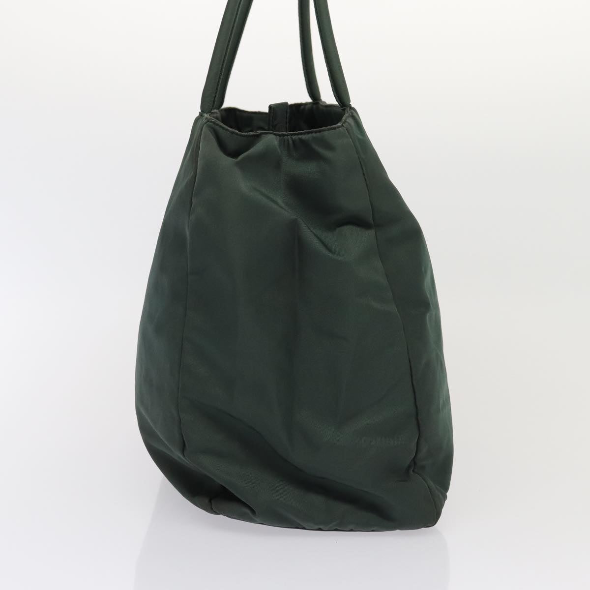 PRADA Hand Bag Nylon Khaki Auth