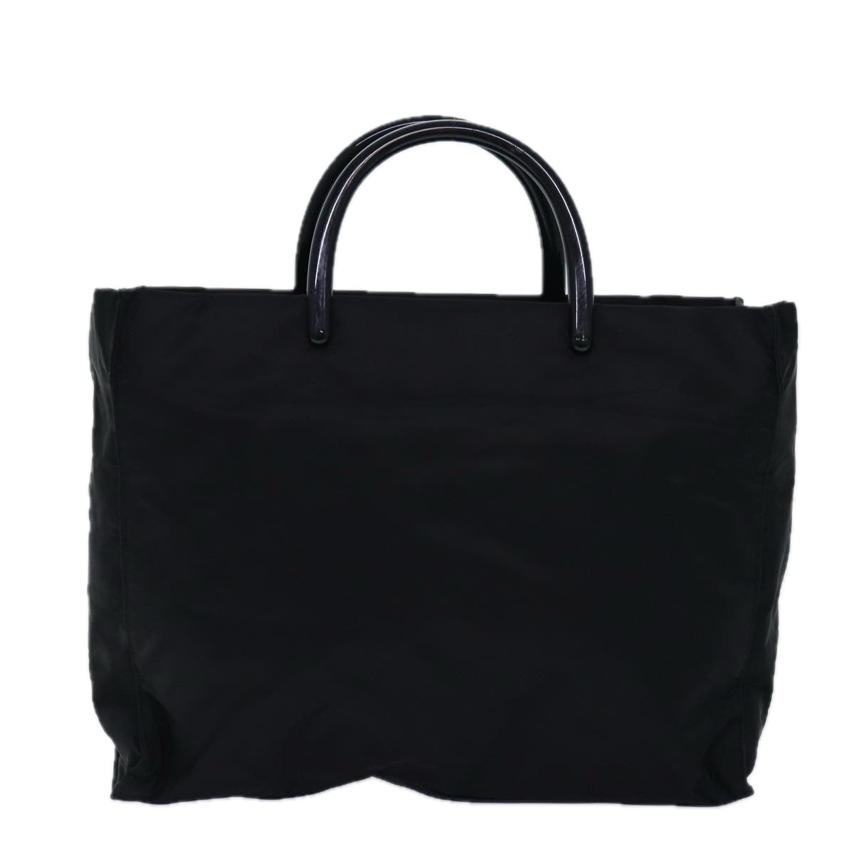 PRADA Hand Bag Nylon Black Auth