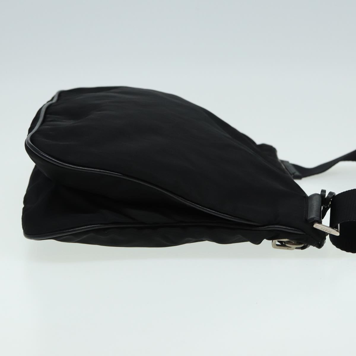 PRADA Shoulder Bag Nylon Black Auth