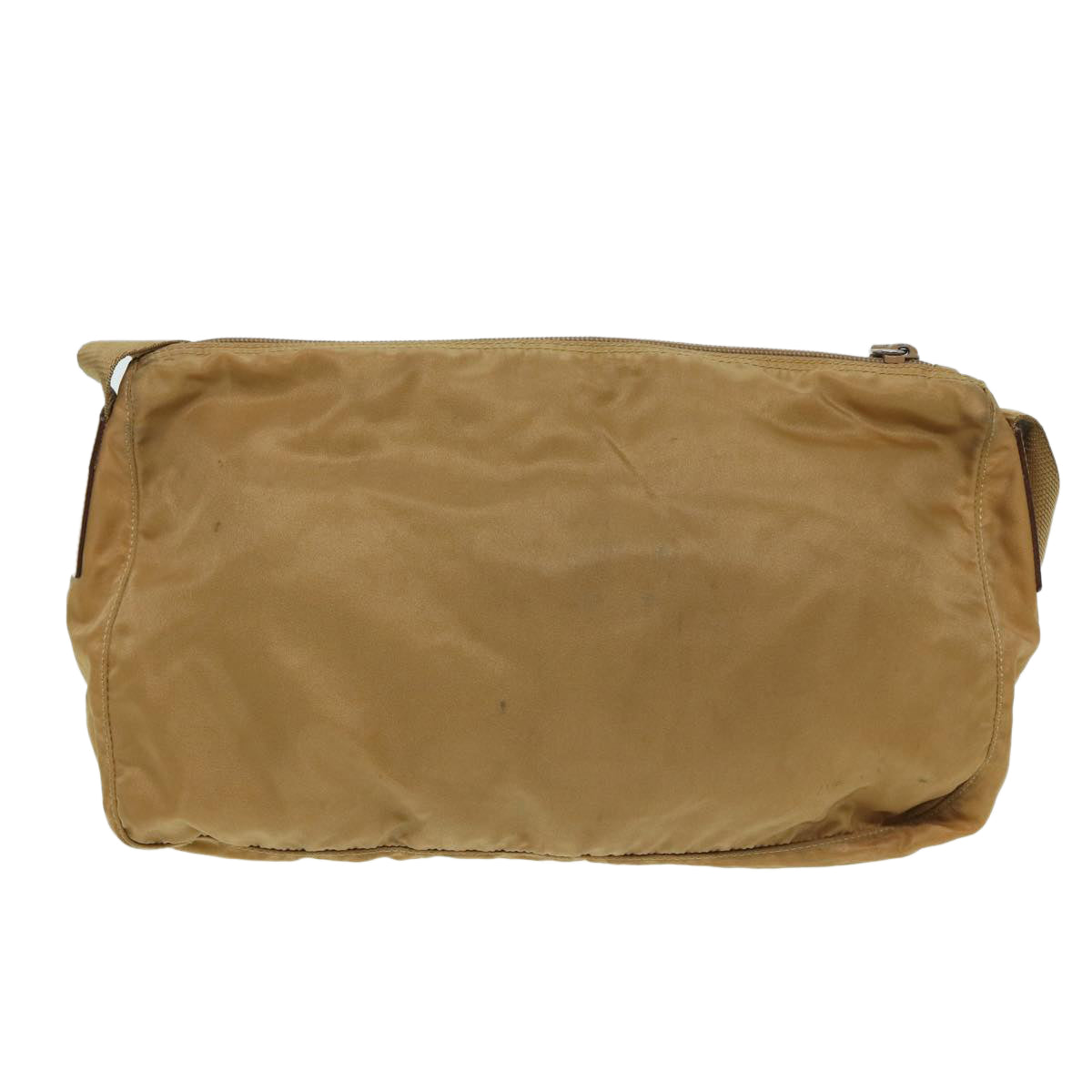 PRADA Shoulder Bag Nylon Beige Auth