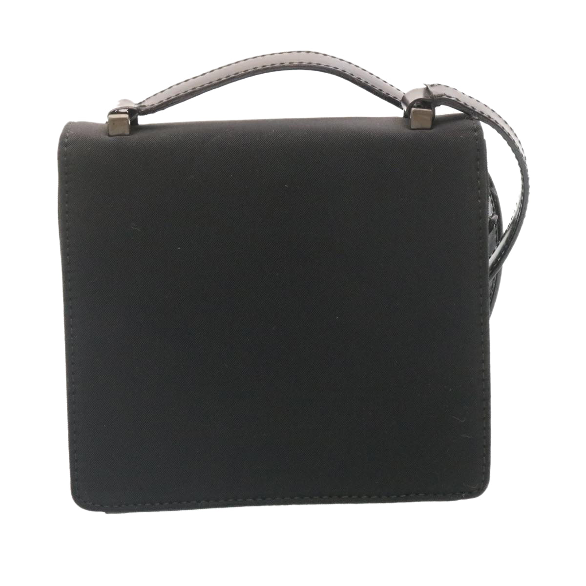PRADA Shoulder Bag Nylon Black Auth