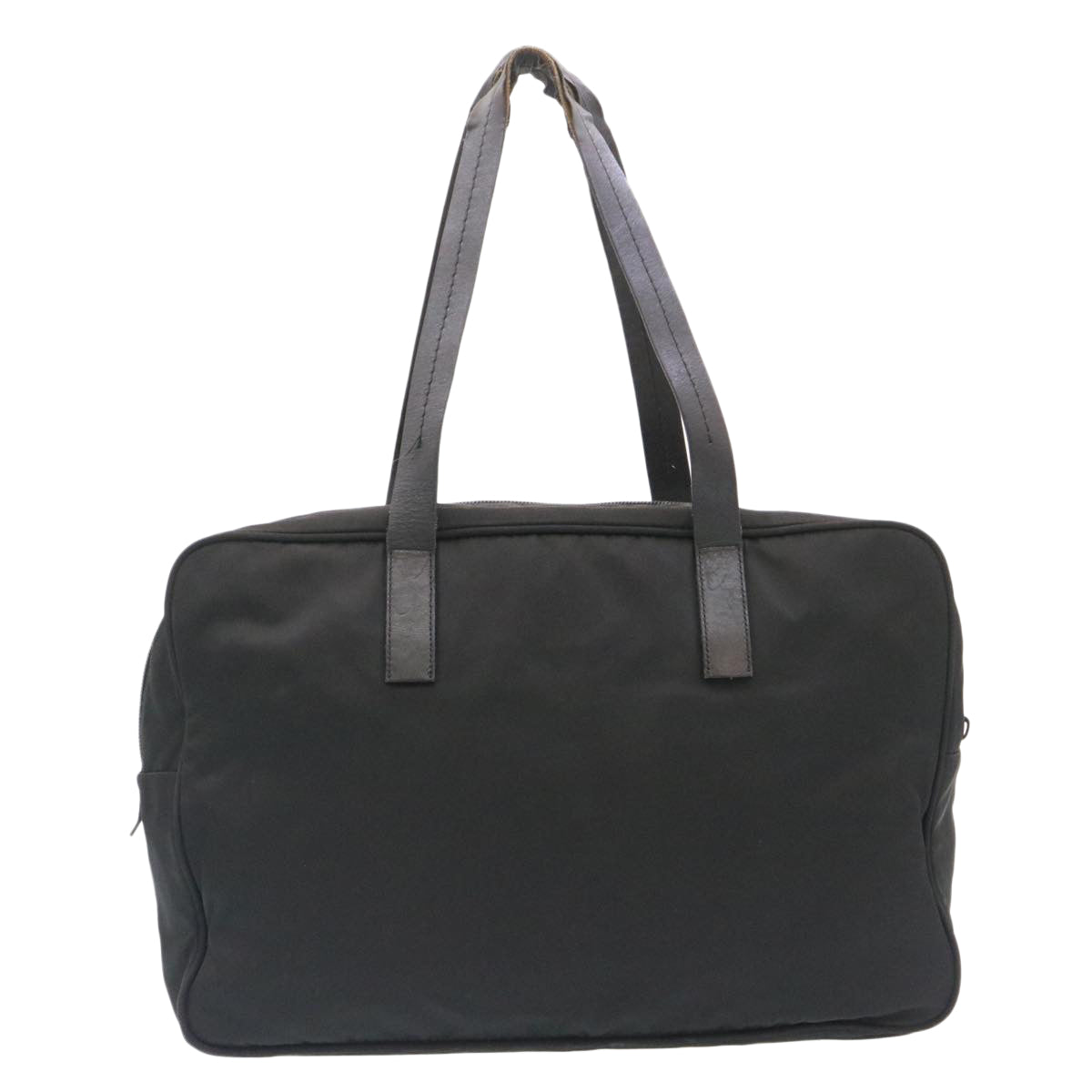 Prada Hand Bag Shoulder Bag Nylon Canvas 3Set Beige Black