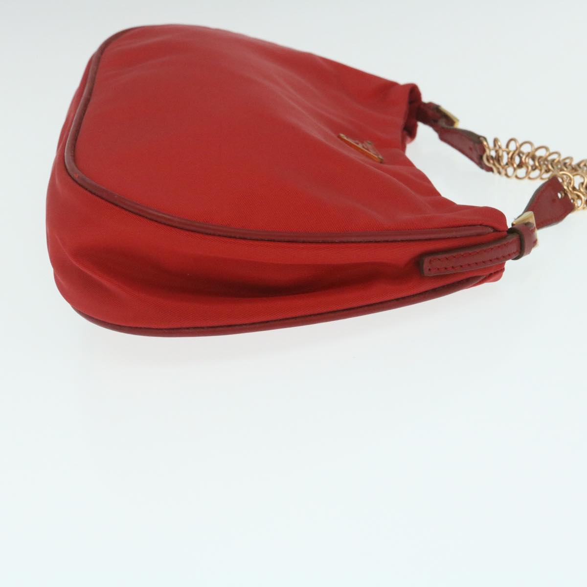 Prada Accessory Pouch Nylon Red Luxury Handbag