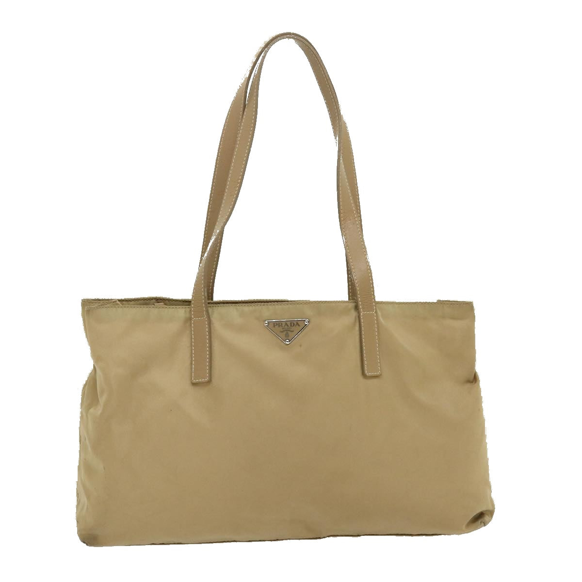 Prada Tote Bag Nylon Beige