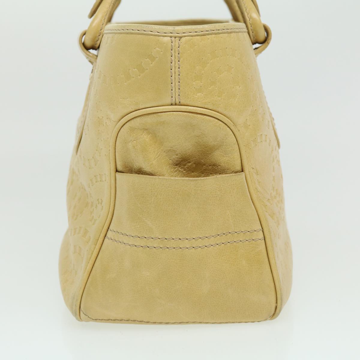 Luxury CELINE Boogie Bag Shoulder Bag Leather Beige ar7127