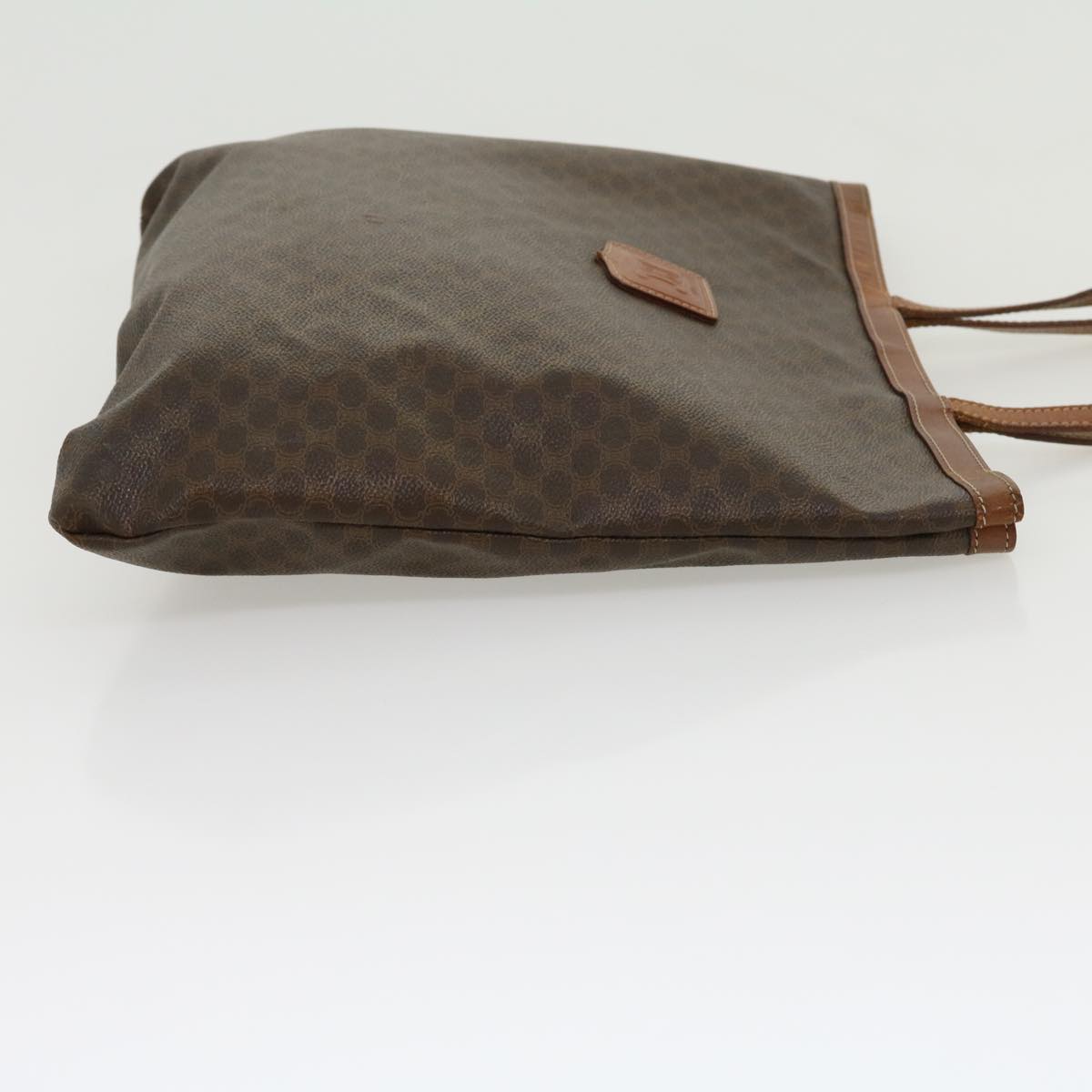 Luxury CELINE Macadam Canvas Tote Bag Brown ar7192