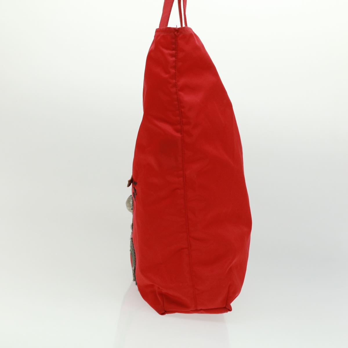 Prada robot Hand Bag Nylon Red