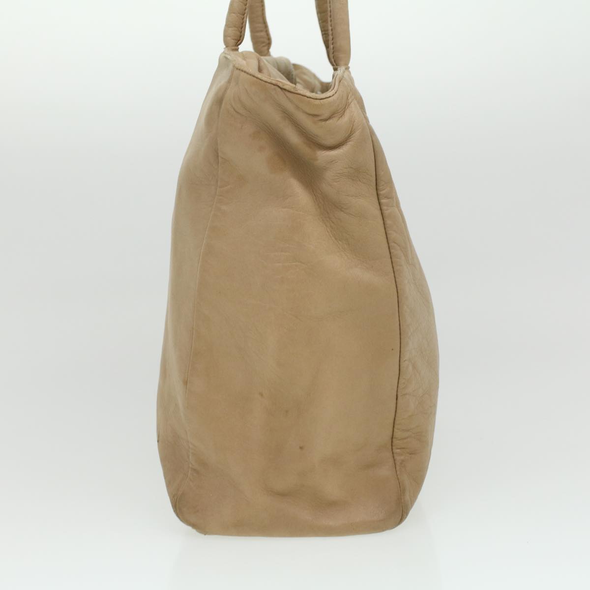Prada Tote Bag Lamb Skin Beige