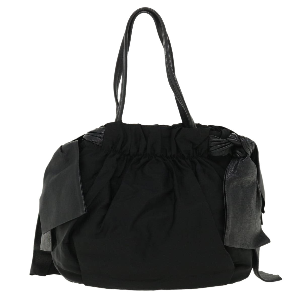 Prada Hand Bag Nylon 2way Black