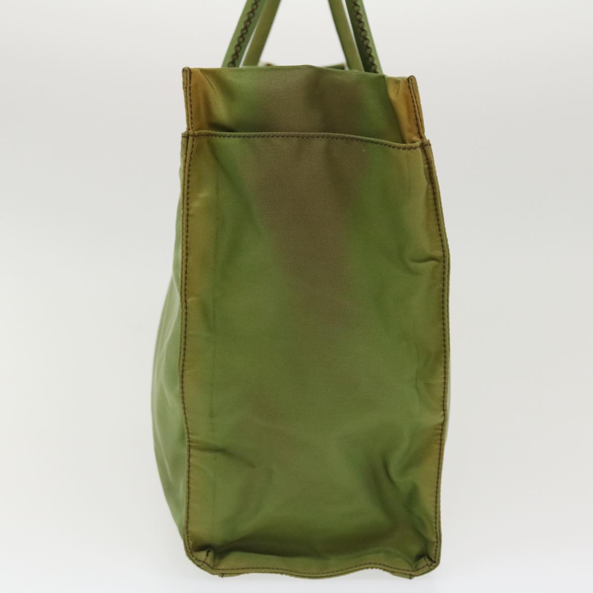 Prada Hand Bag Nylon Khaki
