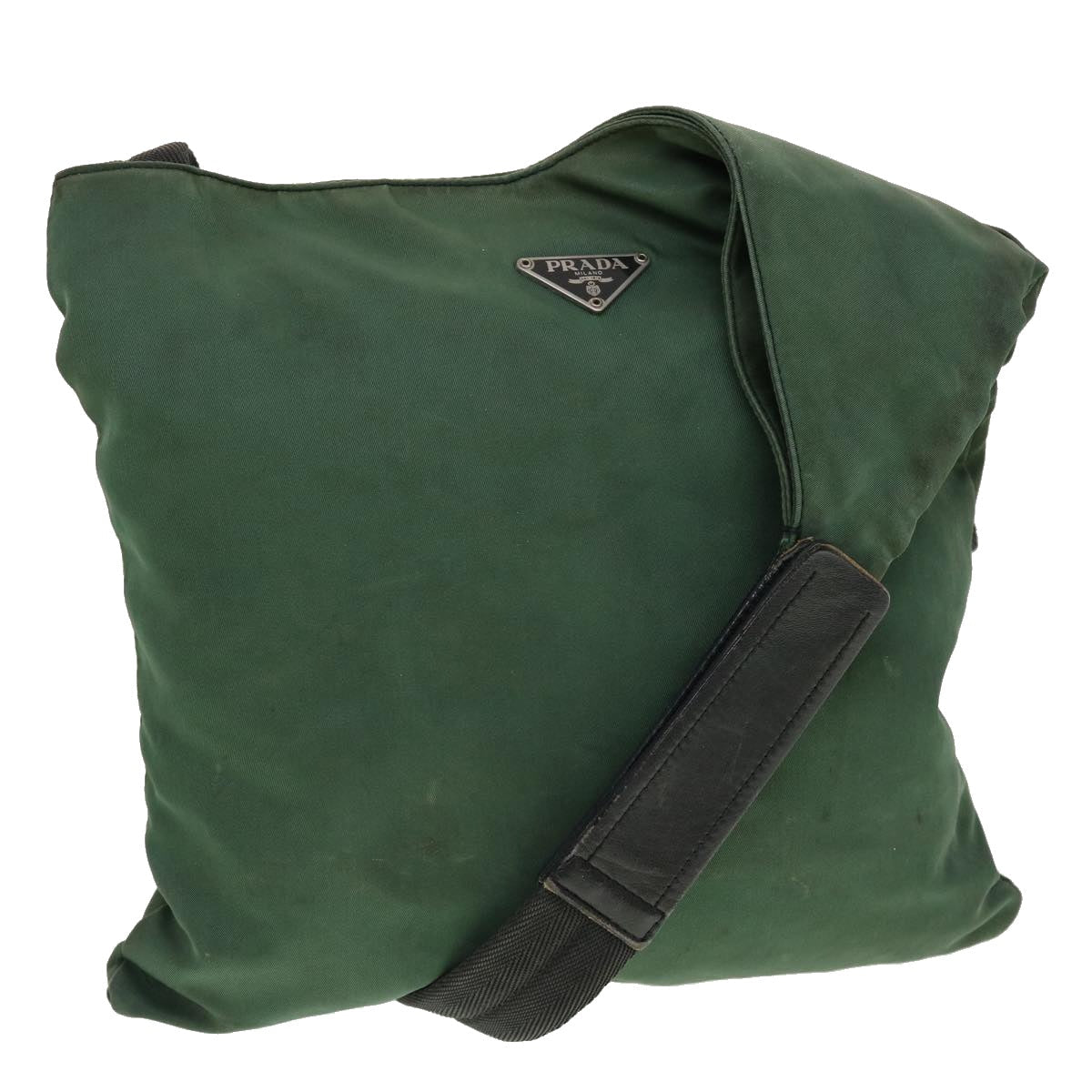Prada Shoulder Bag Nylon Khaki