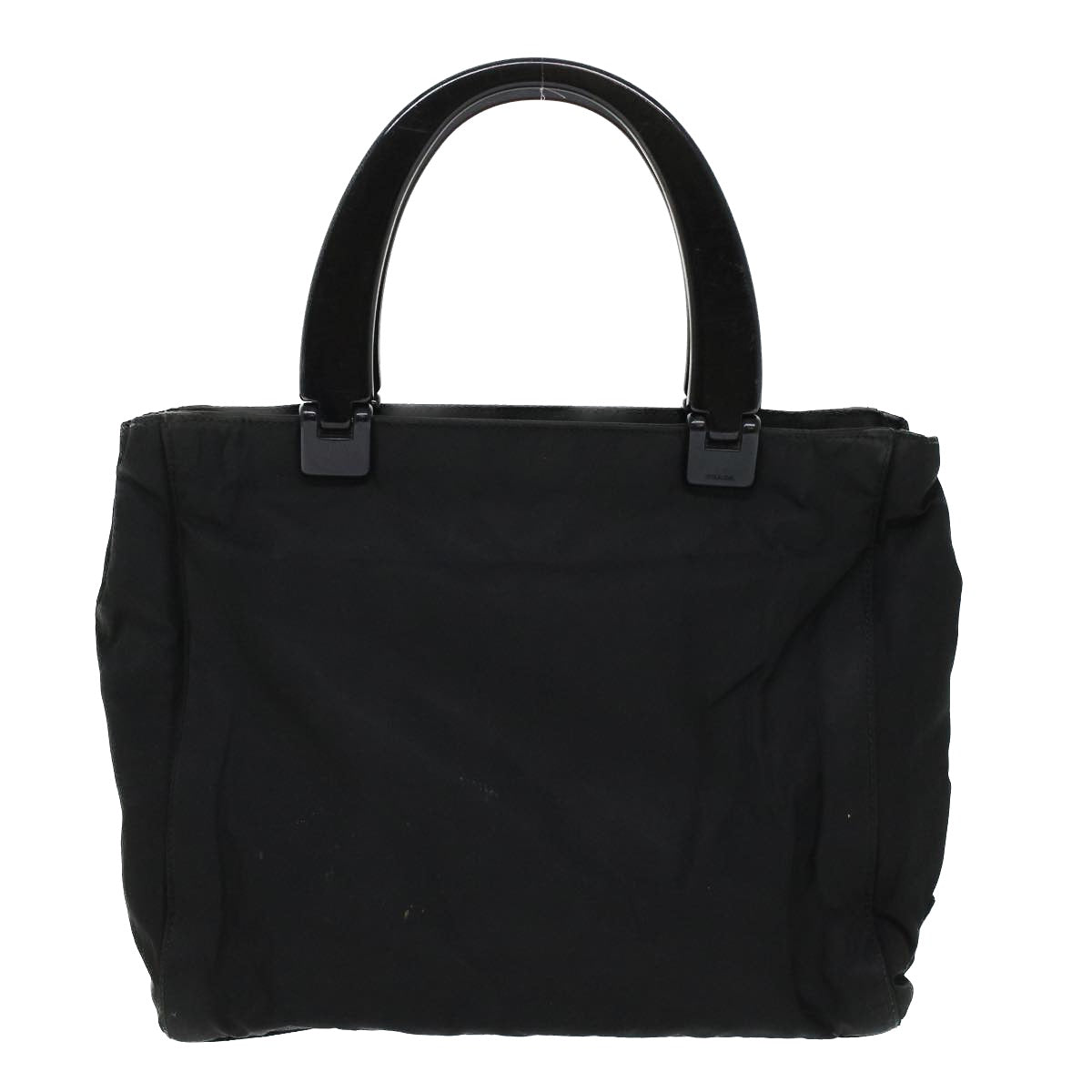 Prada Hand Bag Nylon Black