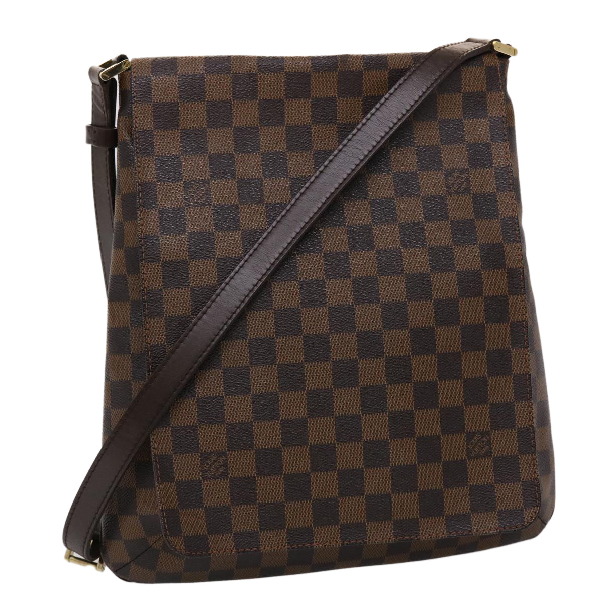 LOUIS VUITTON Damier Ebene Mtte Shoulder Bag N51302 LV Auth ar9711B