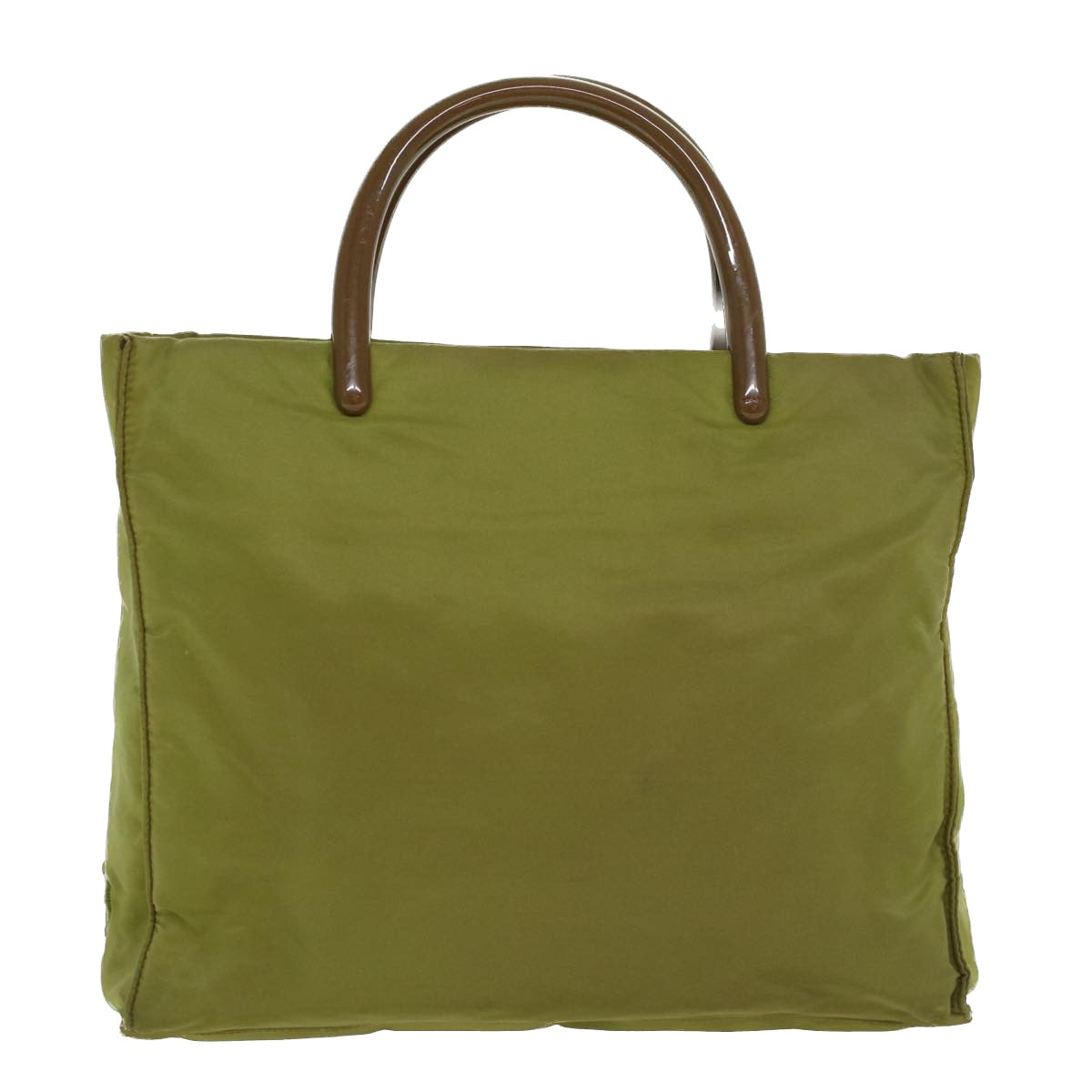 Prada Hand Bag Nylon Khaki
