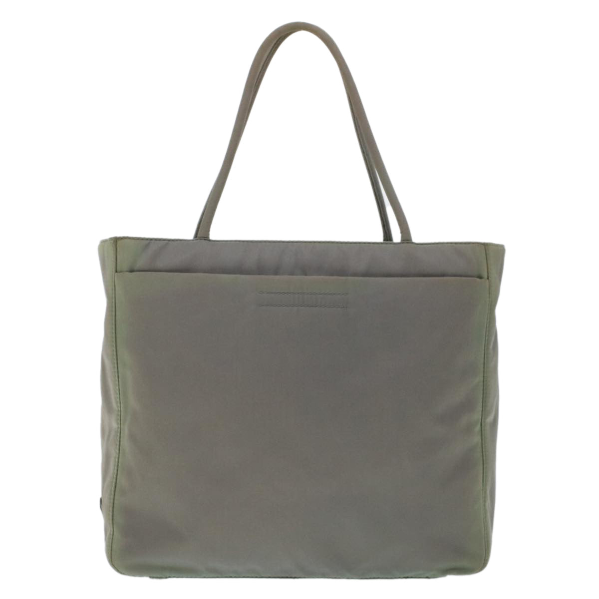 Prada Hand Bag Nylon Gray