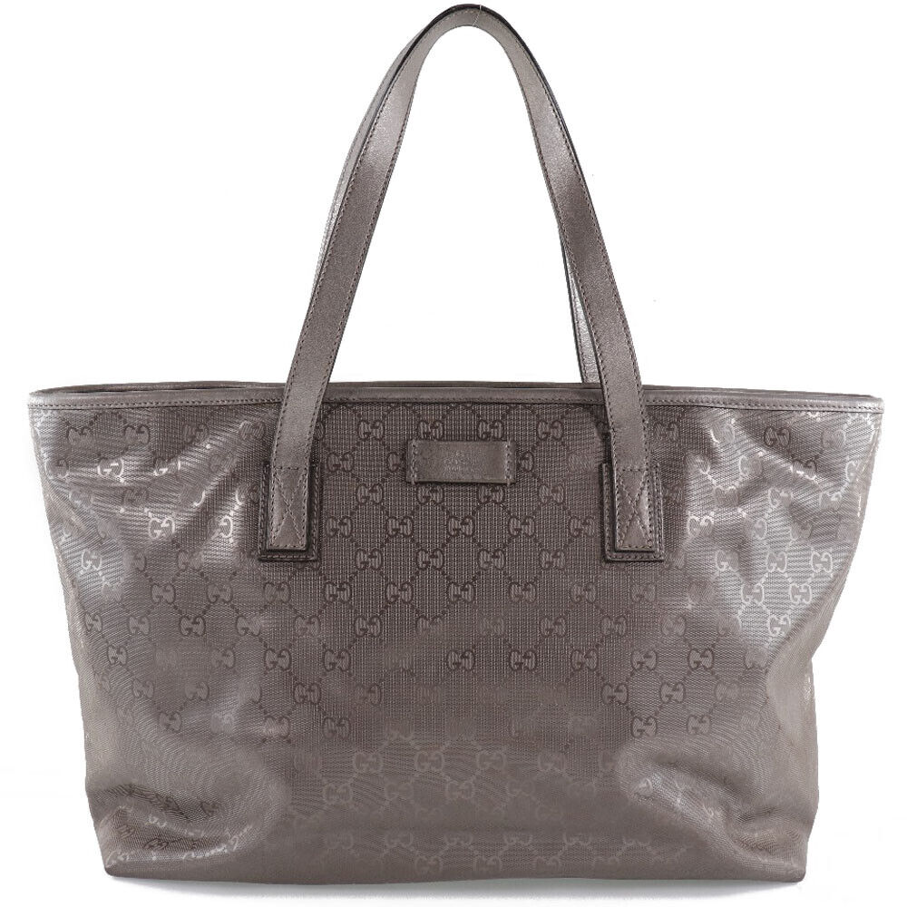 Gucci Monogram Leather Canvas Tote