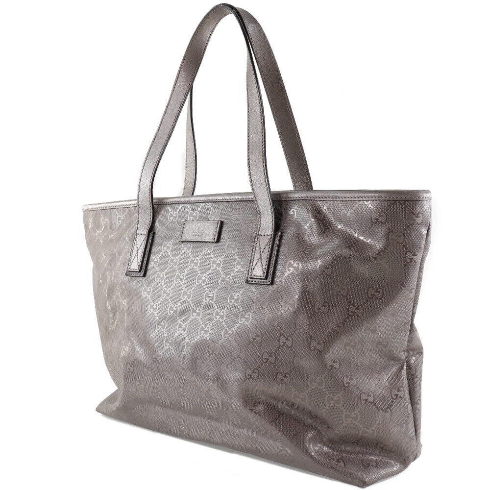 Gucci Monogram Leather Canvas Tote