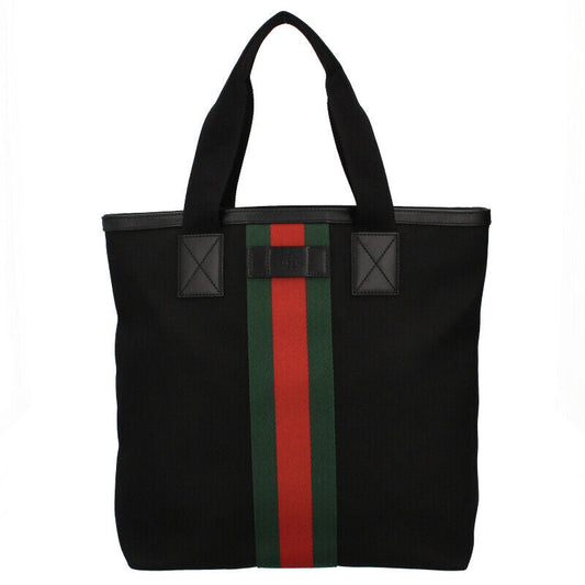 Gucci Leather Canvas Tote