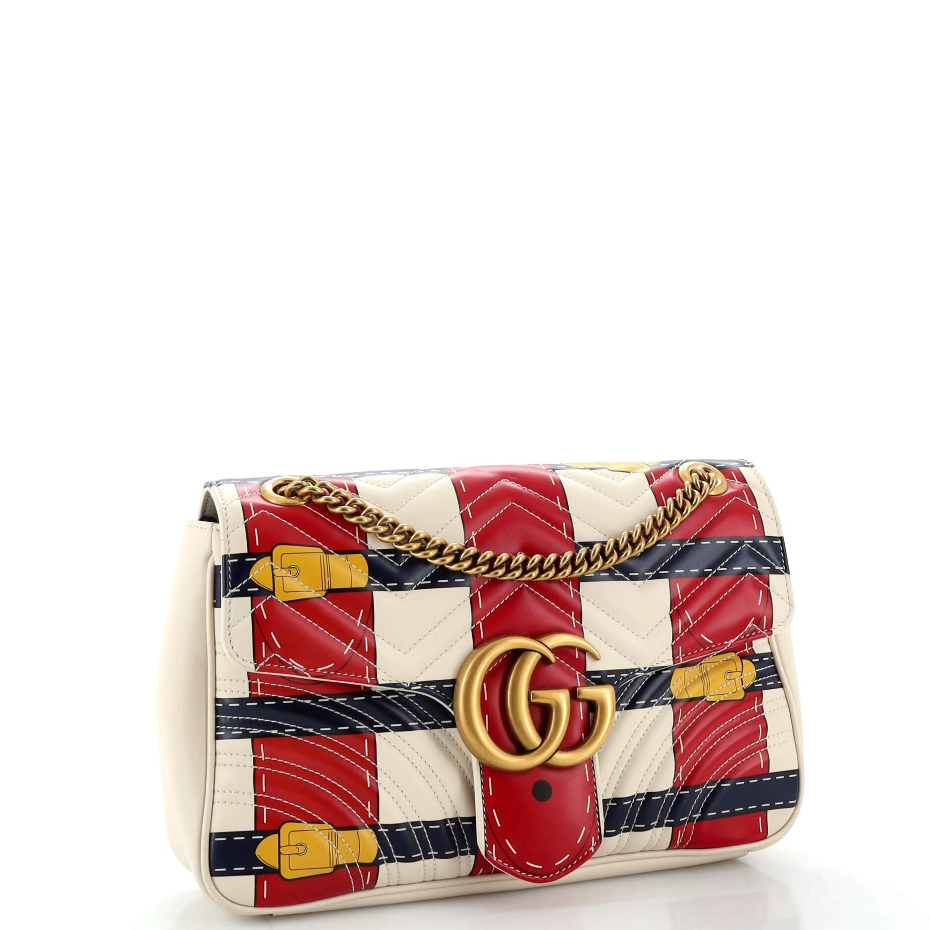 Gucci Chain Leather Shoulder Bag