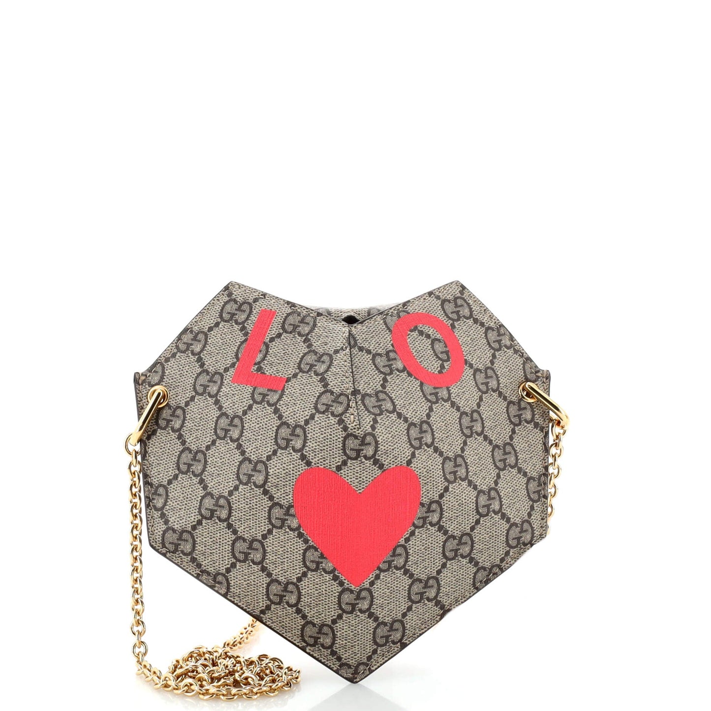 Gucci Leather Canvas Handbag