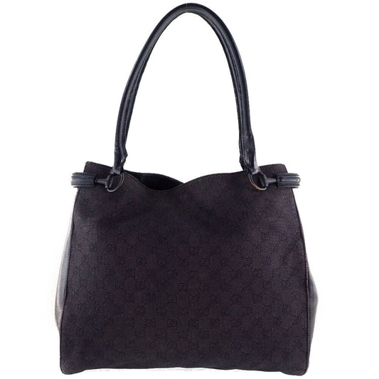 Gucci Lou Leather Canvas Tote