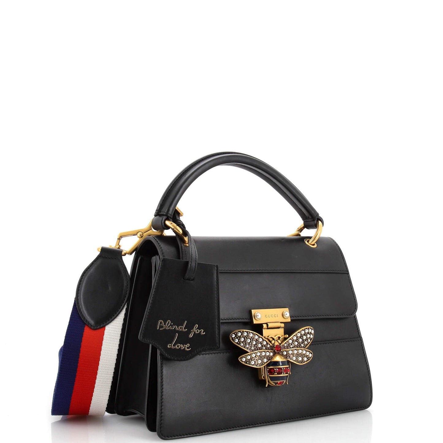 Gucci Lou Leather Top Handle Handbag