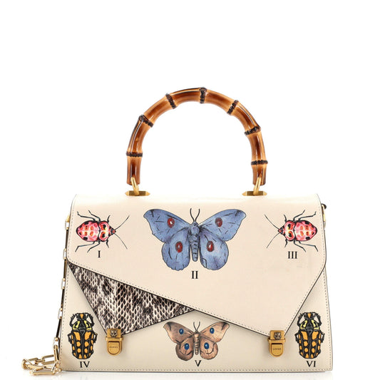 Gucci Leather Top Handle Handbag