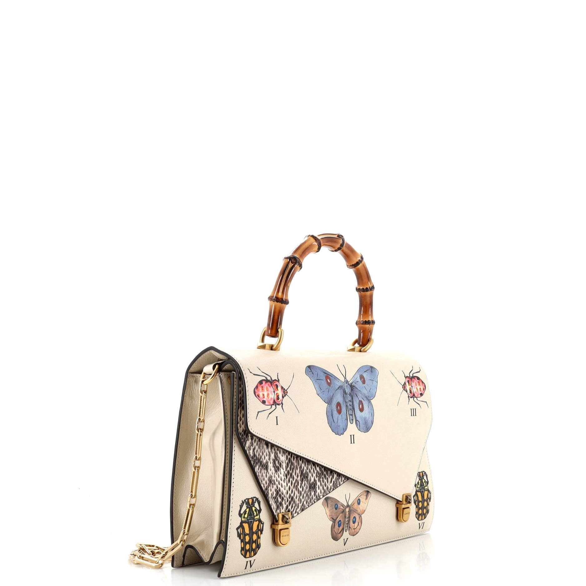 Gucci Leather Top Handle Handbag