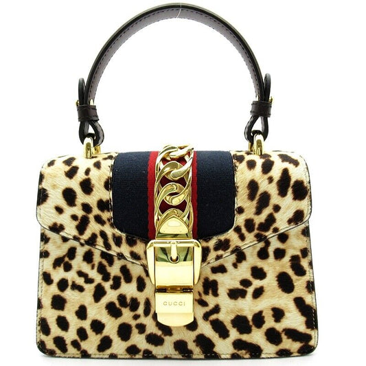 Gucci Lou Leather Top Handle Shoulder Bag