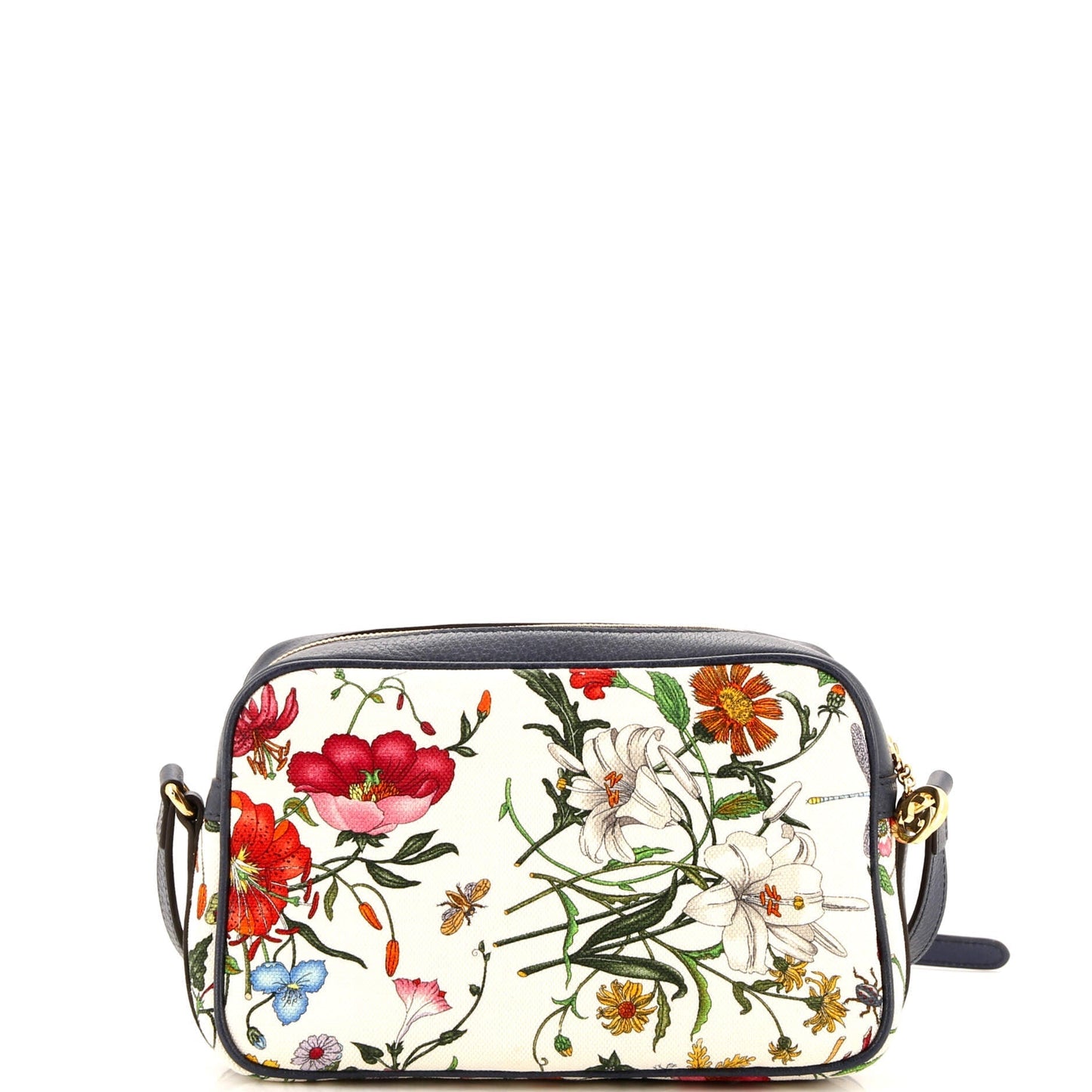Gucci Leather Canvas Shoulder Bag