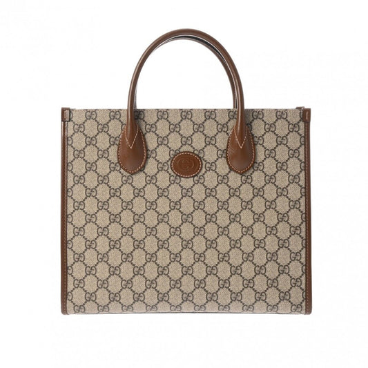 Gucci Leather Canvas Tote
