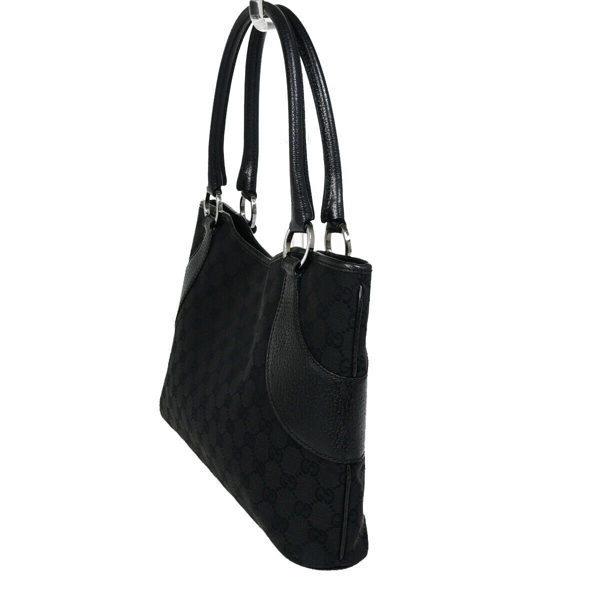 Gucci Leather Canvas Tote