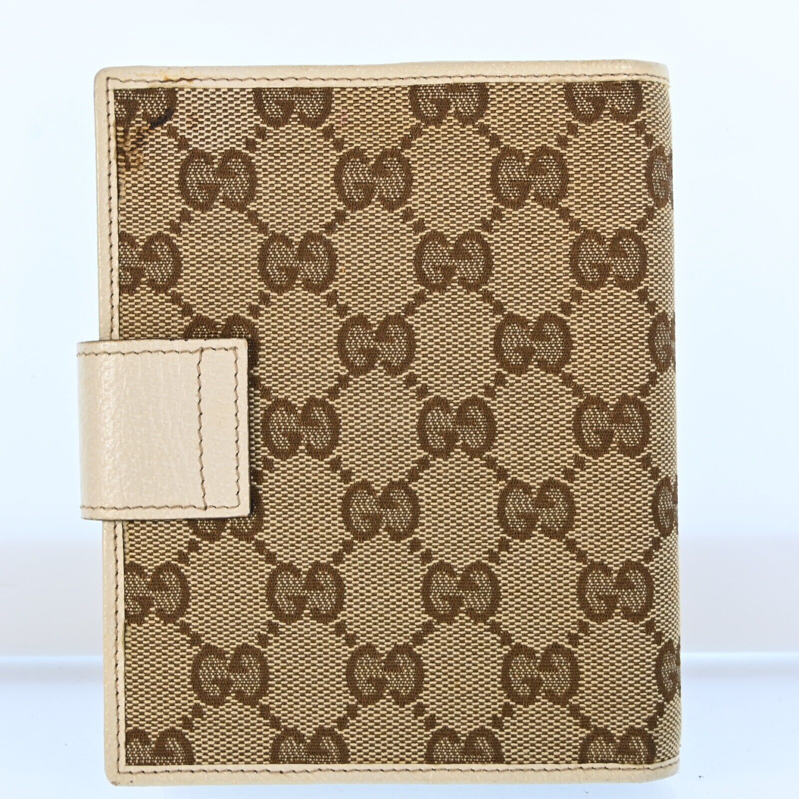 Gucci Lou Leather Canvas Handbag