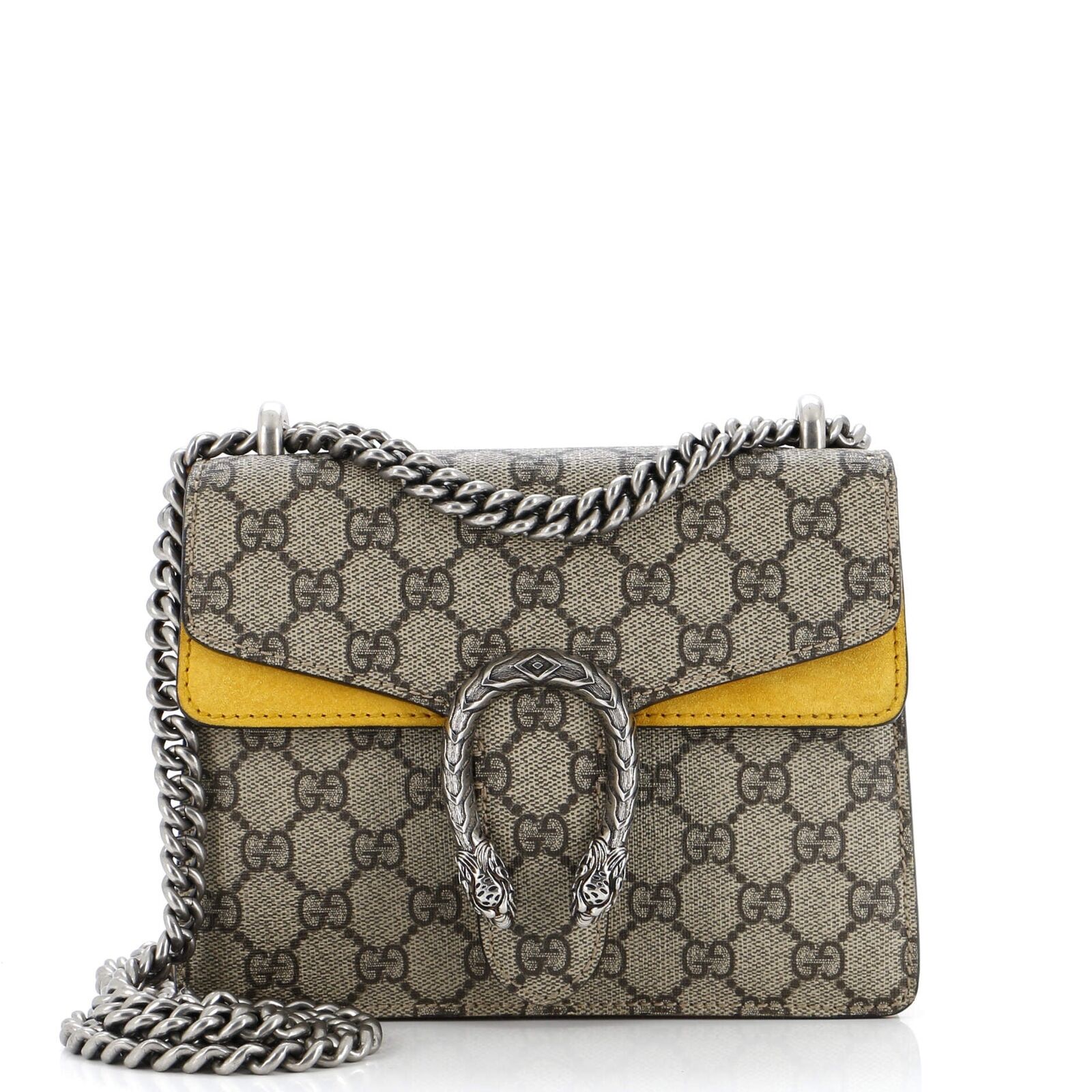 Gucci Monogram Chain Leather Shoulder Bag