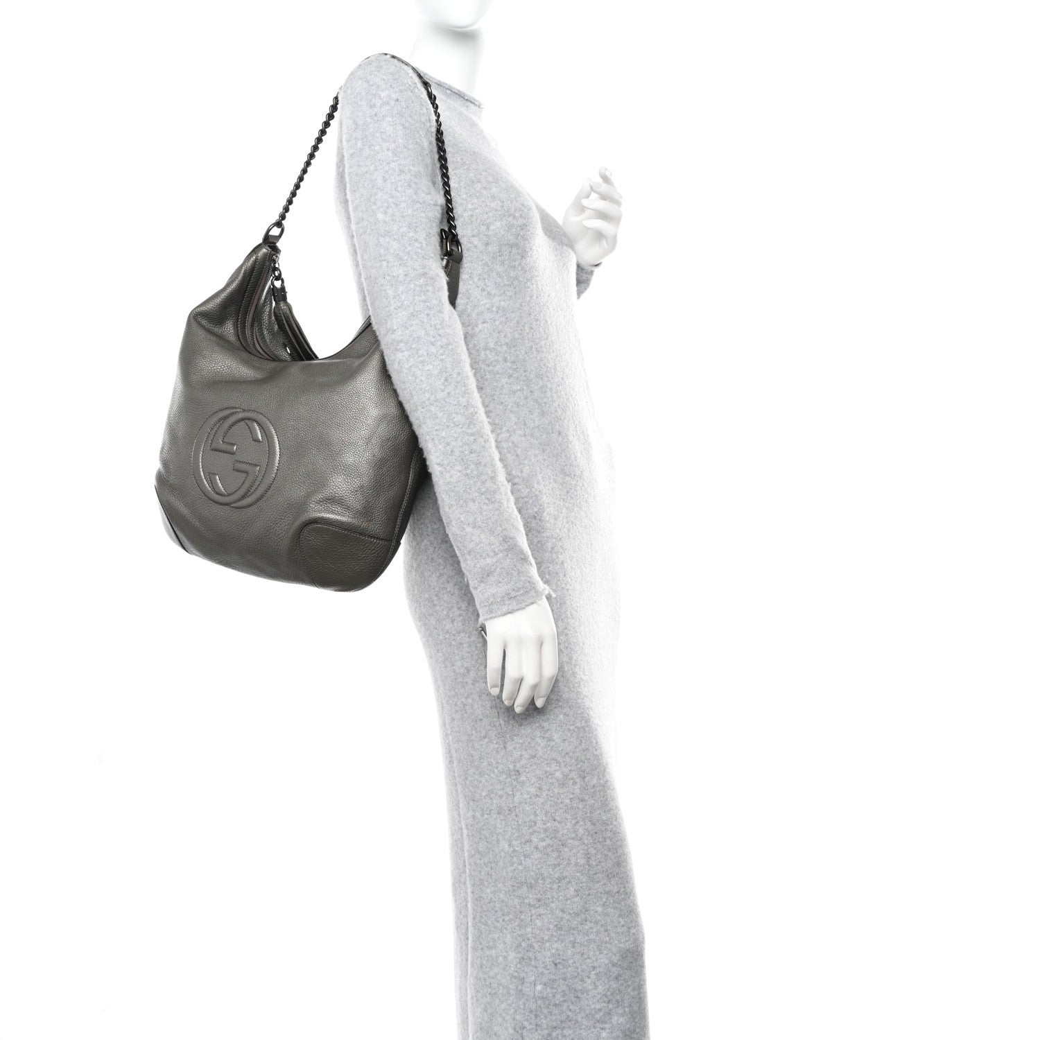 Gucci Chain Leather Tote