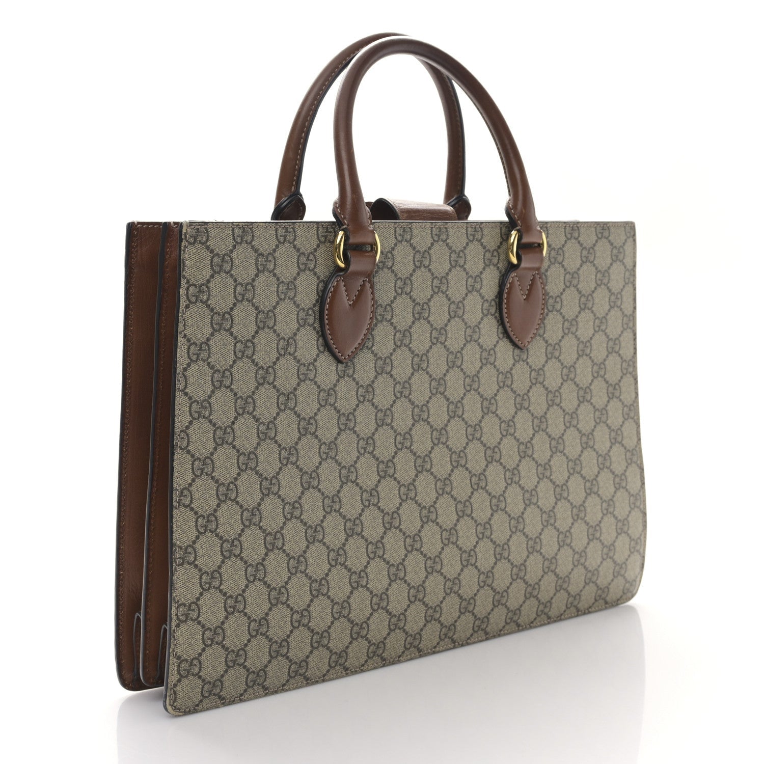 Gucci Canvas Top Handle Shoulder Bag