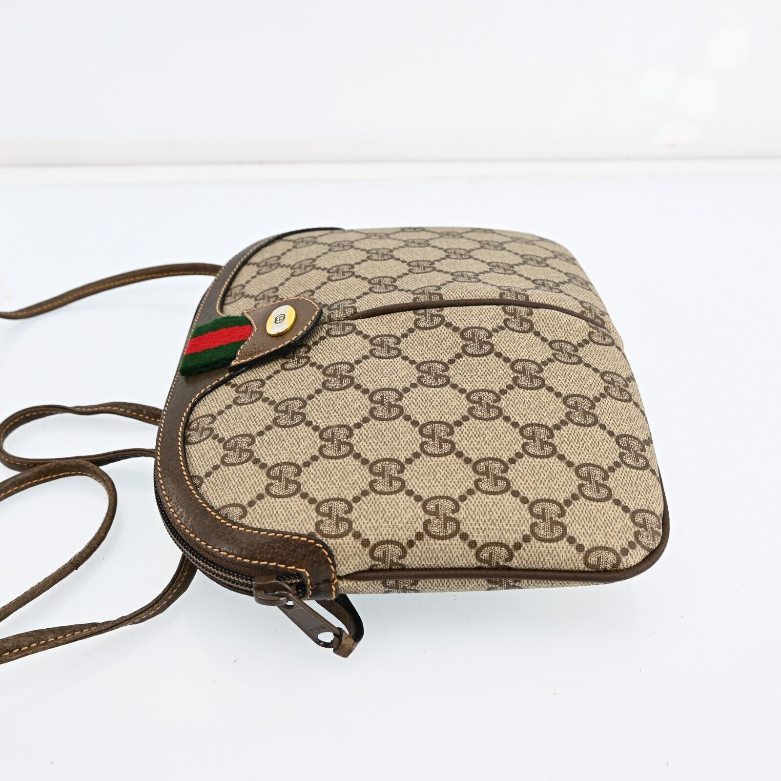 Gucci Monogram Leather Shoulder Bag
