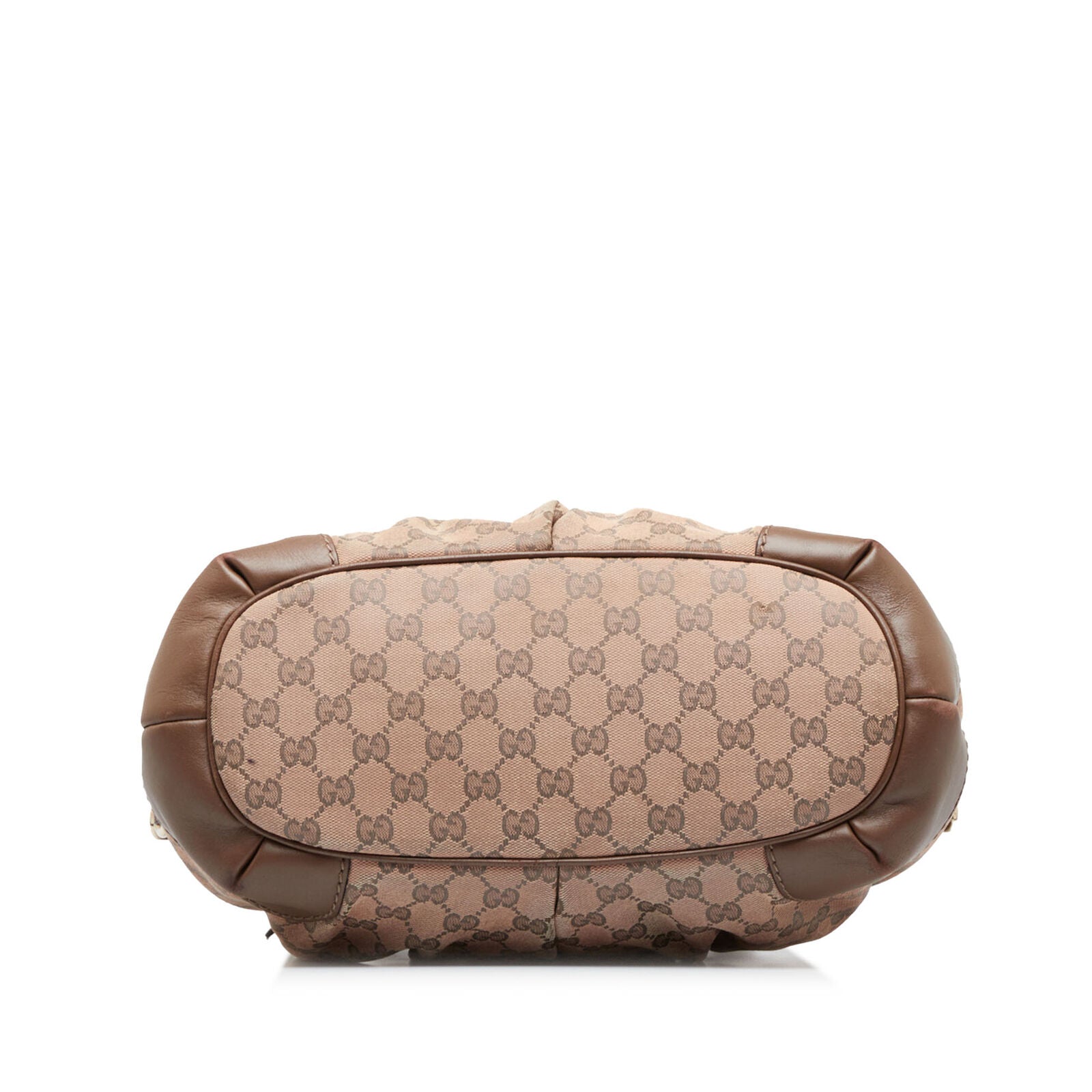 Gucci Monogram Leather Canvas Shoulder Bag