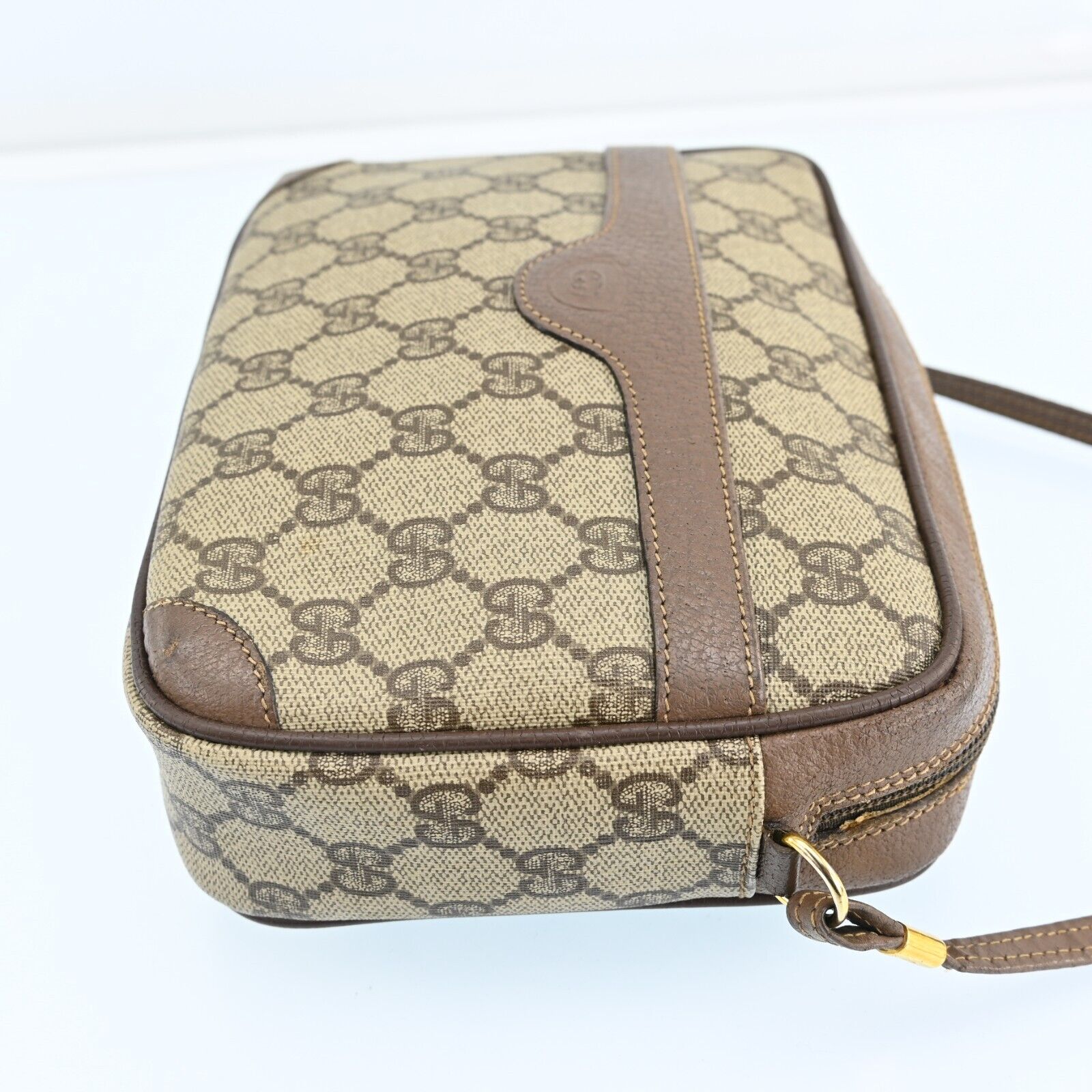 Gucci Monogram Leather Shoulder Bag
