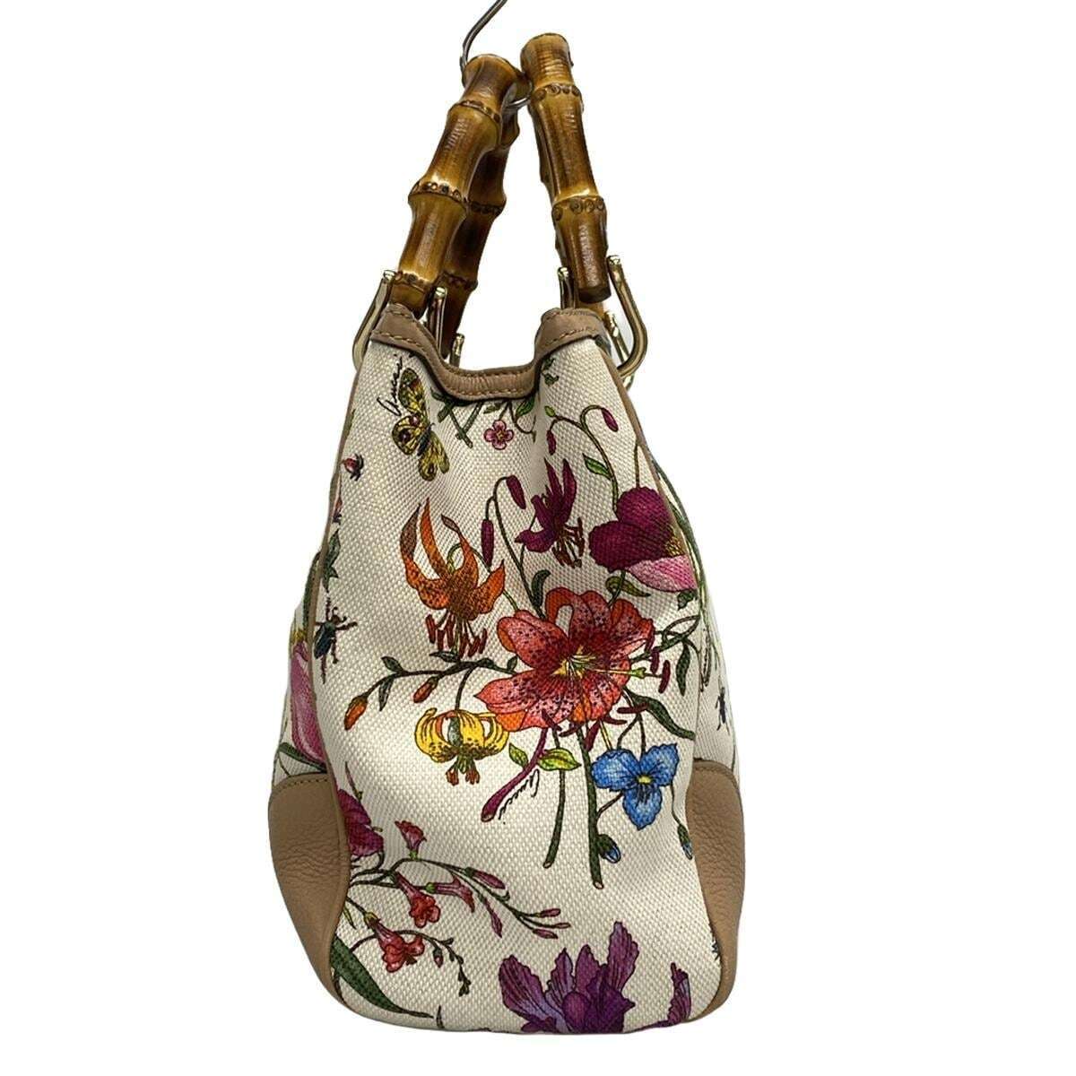 Gucci Leather Canvas Tote