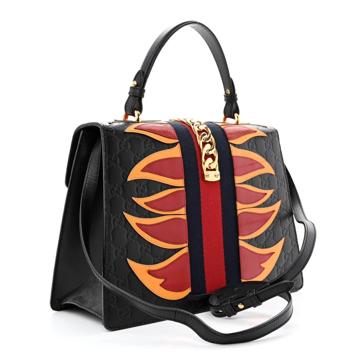 Gucci Leather Top Handle Shoulder Bag
