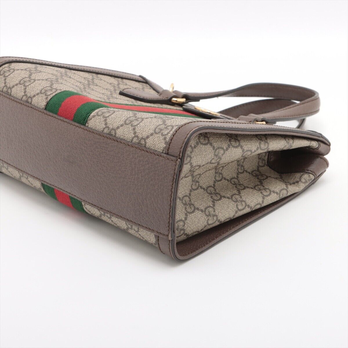 Gucci Leather Canvas Shoulder Bag