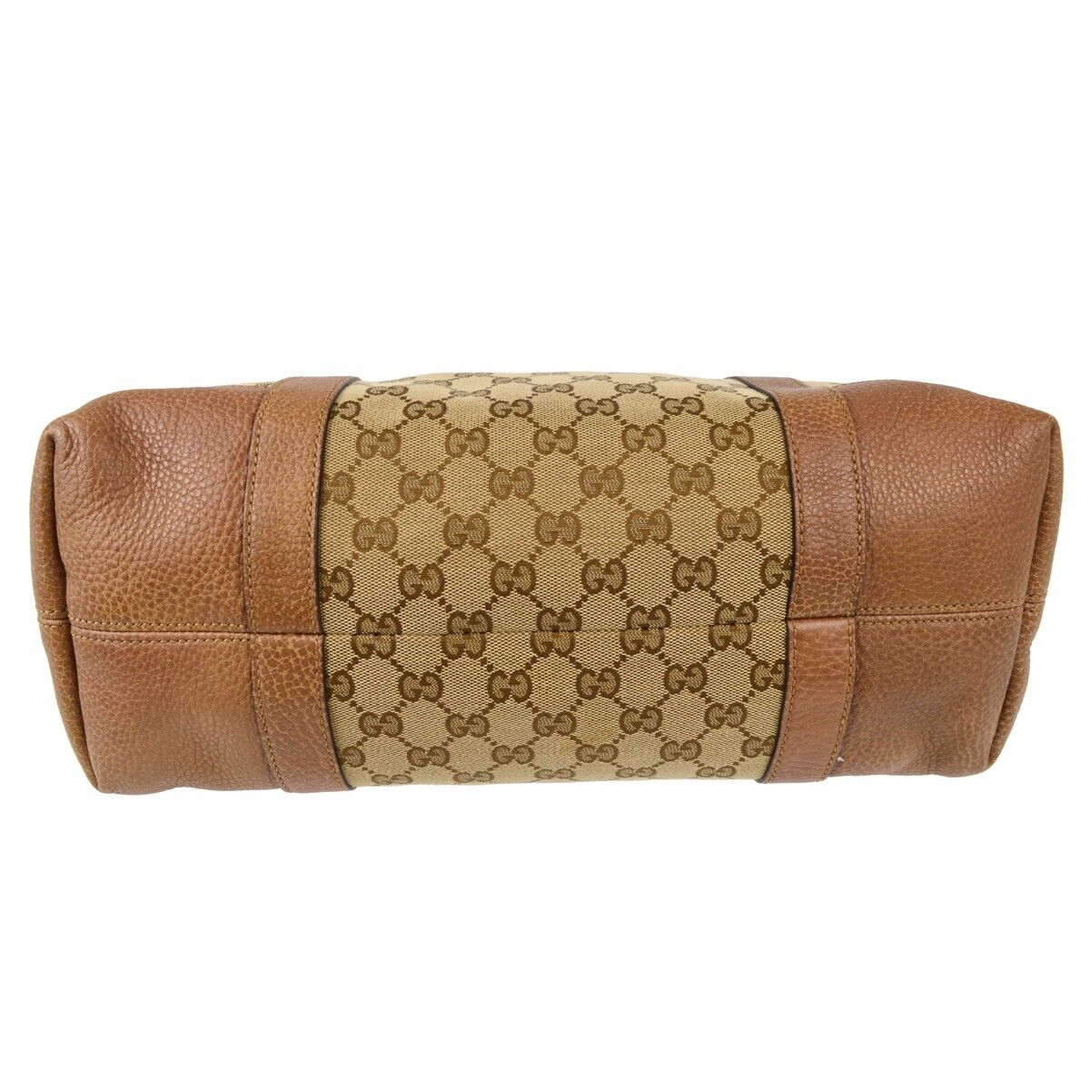 Gucci Monogram Leather Canvas Tote