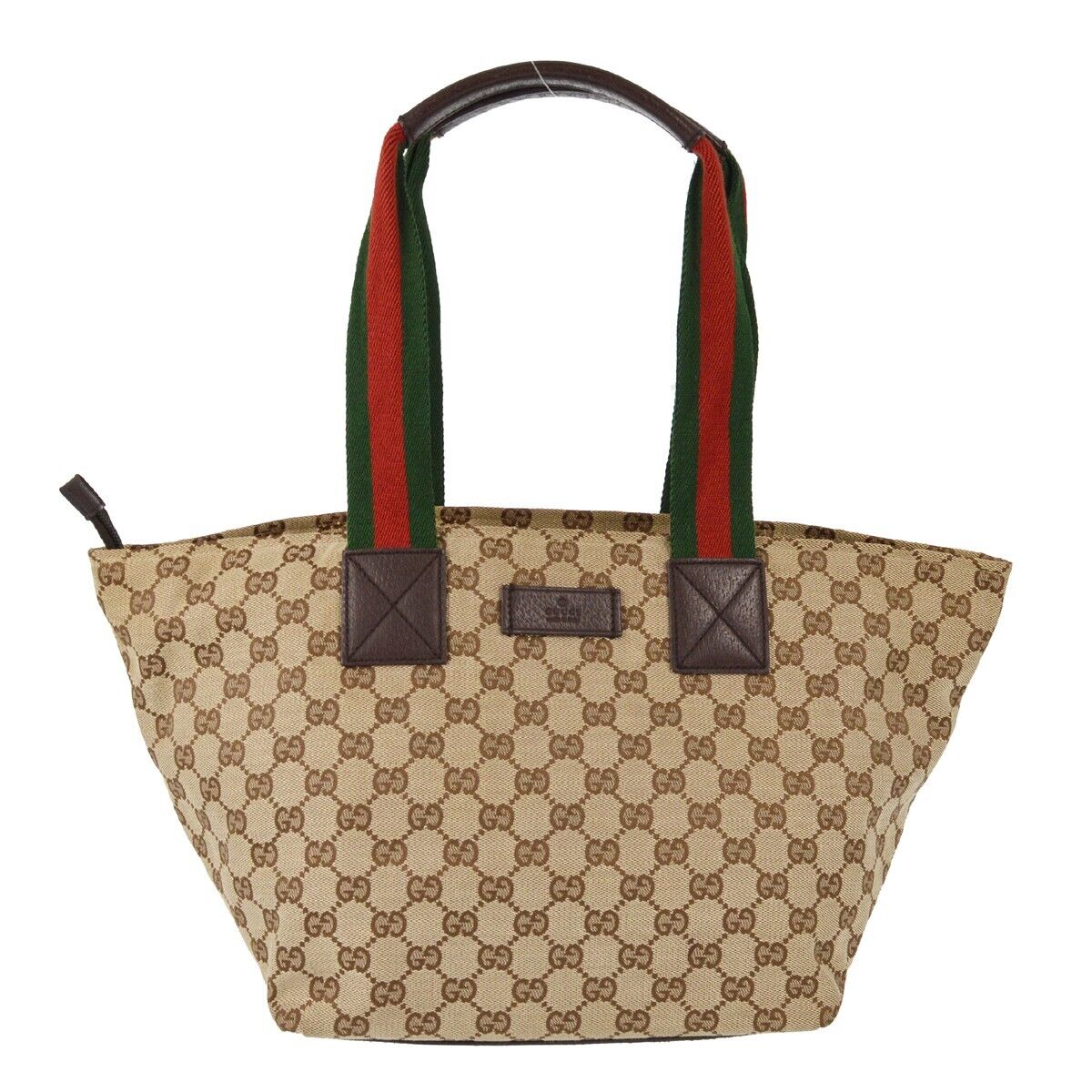 Gucci Leather Canvas Tote